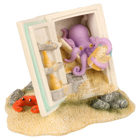 Aqua Della Aquariumdekoration K&uuml;hlschrank leuchtend