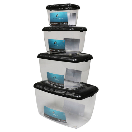 Aqua Della Tierbox Pet Keeper schwarz für Fische