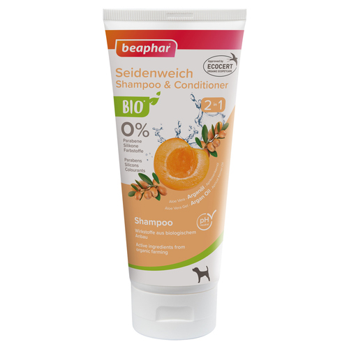 Beaphar Bio Shampoo Seidenweich 2 in 1, 200 ml