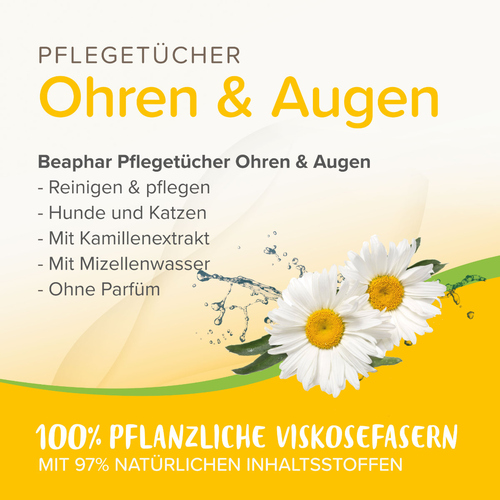 weitere Abbildung Beaphar Pflegetcher Ohren & Augen fr Katzen - 30 Stck