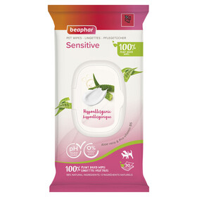 Abbildung Beaphar Pflegetcher Sensitive fr Katzen - 30 Stck
