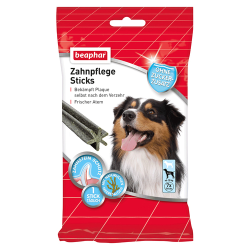 Beaphar Zahnpflege Sticks für Hunde ab 10 kg, 182 g / 7 Stück