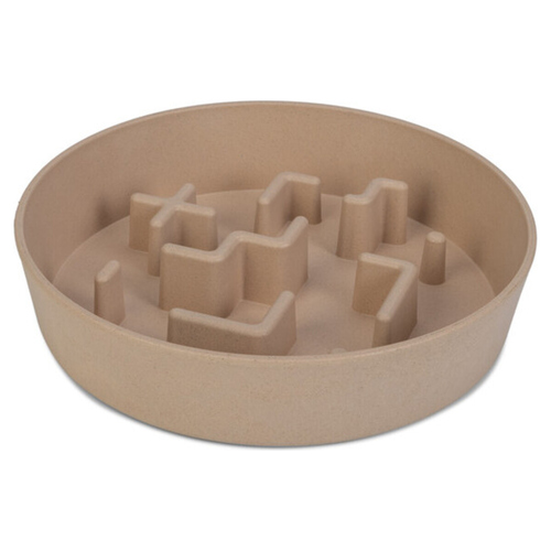 Beeztees Anti-Schlingnapf Nom rosa für Hunde, Maße: 18 x 18 x 5 cm