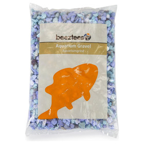 Abbildung Beeztees Aquarium Kies Luxe Melange blau 0,9 kg
