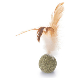 Abbildung Beeztees Catnip Ball mit Federn natur