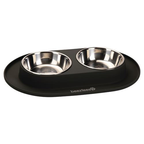 weitere Abbildung Beeztees Dinerset aus Silikon anthrazit fr Hunde