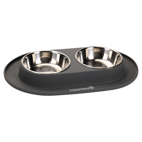 weitere Abbildung Beeztees Dinerset aus Silikon grau fr Hunde