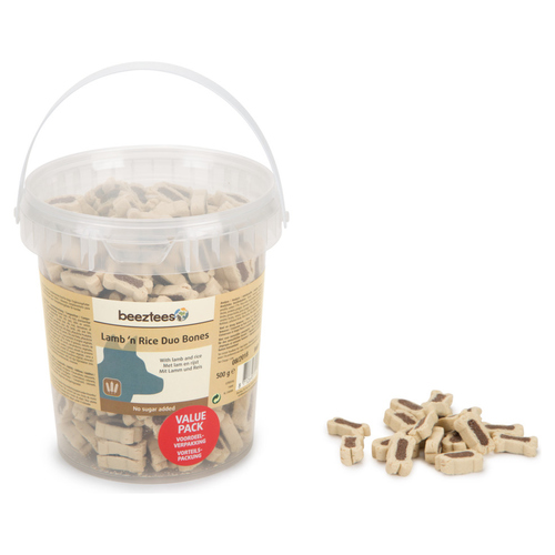 Beeztees Duo Bones Lamm + Reis 500 g