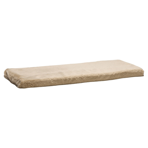 Beeztees Fensterbankkissen Moza aus Plüsch beige