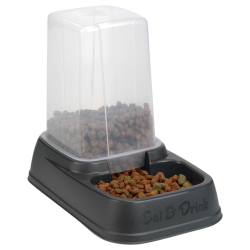 weitere Abbildung Beeztees Futter- und Wasserautomat anthrazit fr Katzen