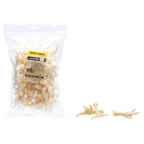 Beeztees Gepuffte Hühnchenfüße 750 g