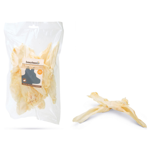 Beeztees Gepuffte Kaninchenohren 100 g