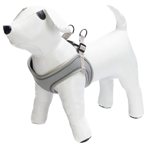 Beeztees Geschirr Premium Parinca Step-In grau, Verstellmöglichkeit: 30 - 35 cm