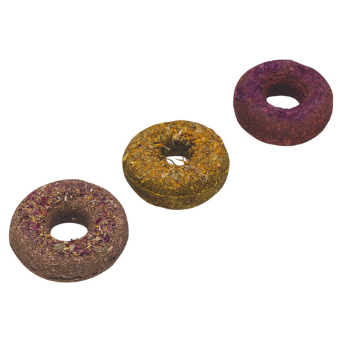 Beeztees Hafergras Donut für Nager/Kaninchen - 3 Stück