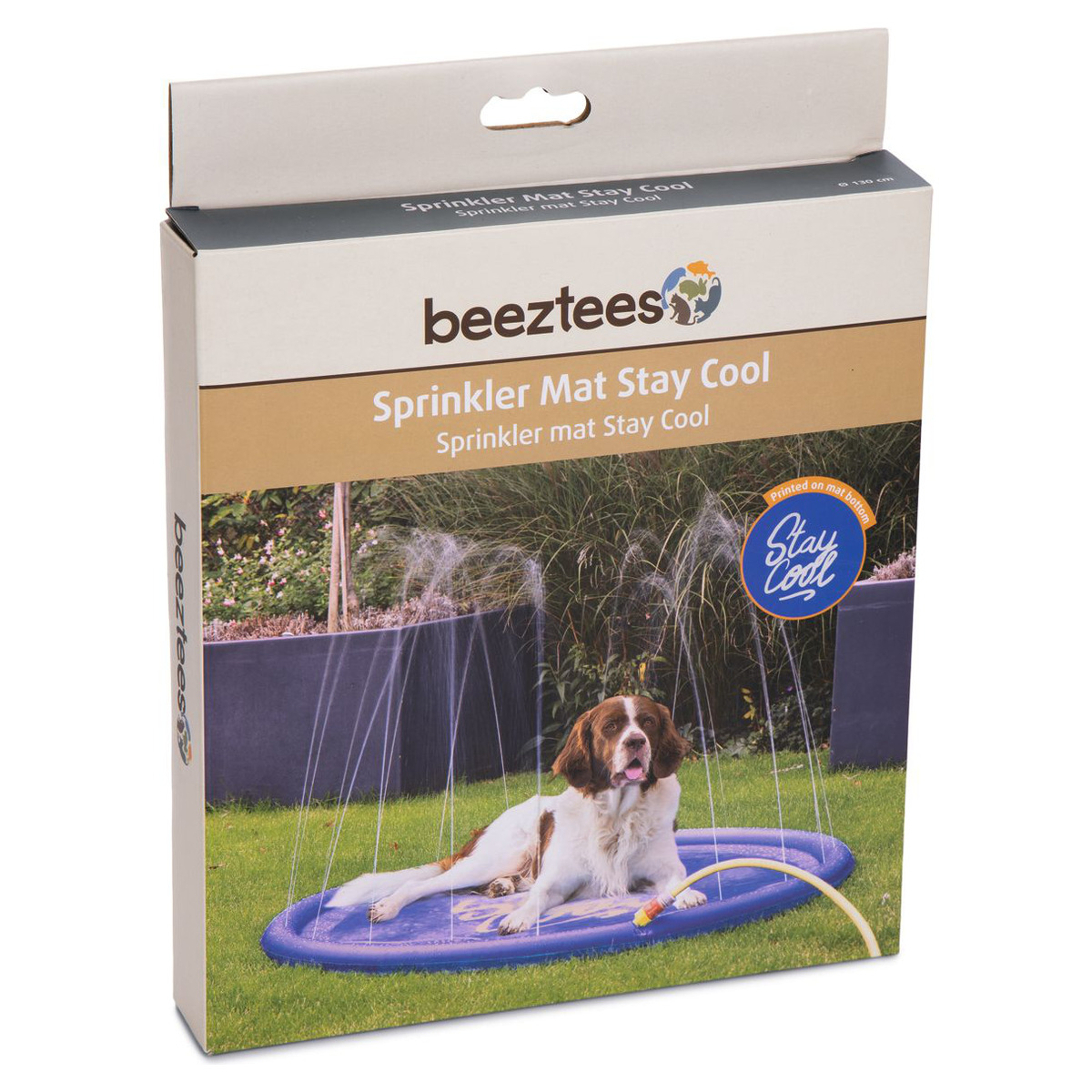 MERSJO Felix 100 Sprinklermatte – Wasserspielmatte Für Hunde & Kinder, 100 Cm | Fontäne Mit Rutschfester Oberfläche