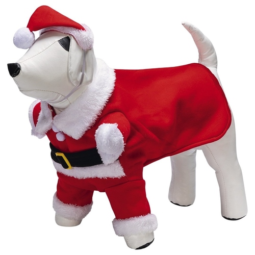 Beeztees Hunde Weihnachtsmannkostüm, Rückenlänge: 28 cm