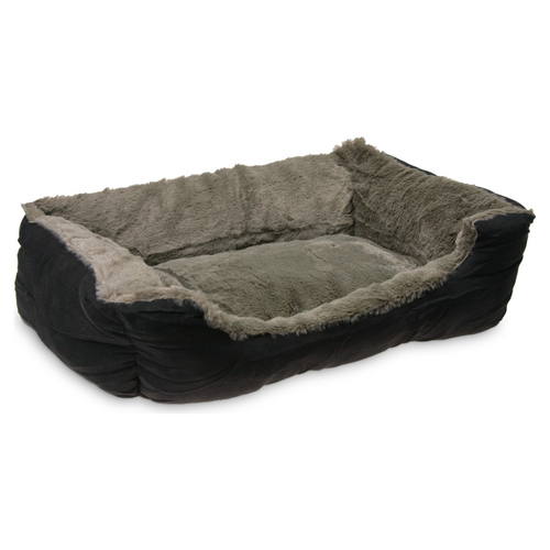 Beeztees Hundebett Baboo taupe/schwarz