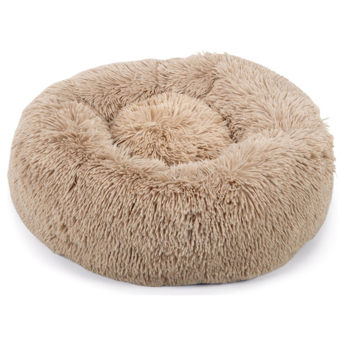 Beeztees Yali Hundebett Plsch beige | Weich & Waschbar