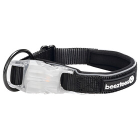 Beeztees Nylon Halsband Variabel 35-55 Cm – Stabiles Hundehalsband, 20 Mm Breit, Schwarz