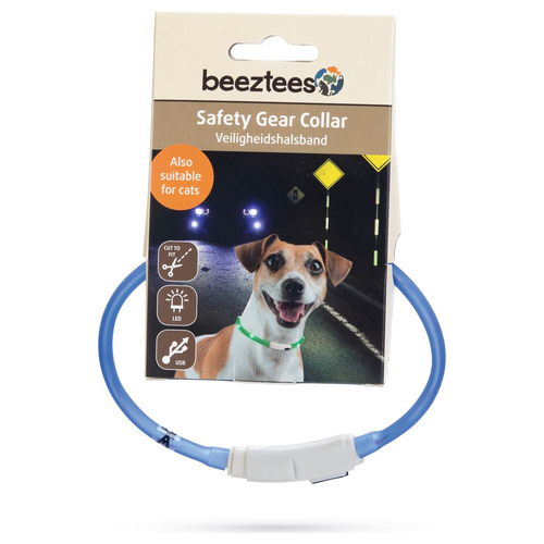 weitere Abbildung Beeztees Hundehalsband Safety Gear Dogini USB blau