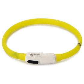 Abbildung Beeztees Hundehalsband Safety Gear Dogini USB gelb