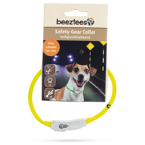 weitere Abbildung Beeztees Hundehalsband Safety Gear Dogini USB gelb