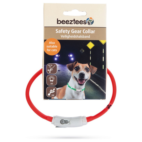 weitere Abbildung Beeztees Hundehalsband Safety Gear Dogini USB rot