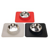 Beeztees Hundenapf Silikon Inox Dex rot Abbildung 3