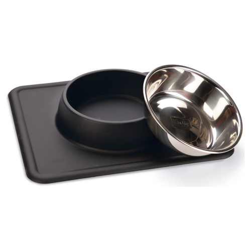 weitere Abbildung Beeztees Hundenapf Silikon Inox Dex schwarz