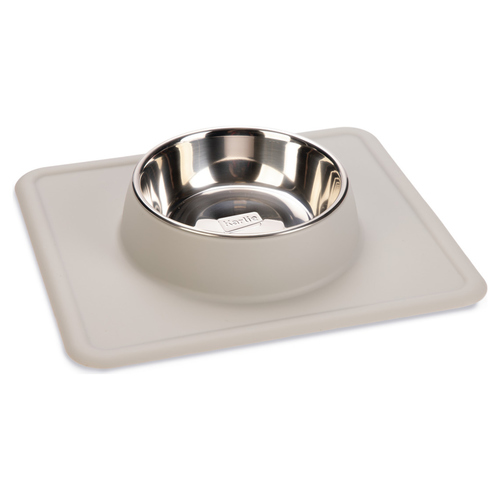 Beeztees Hundenapf Silikon Inox Dex weiß