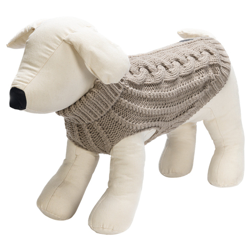 Beeztees Hundepullover Haida beige, Rückenlänge: 20 cm
