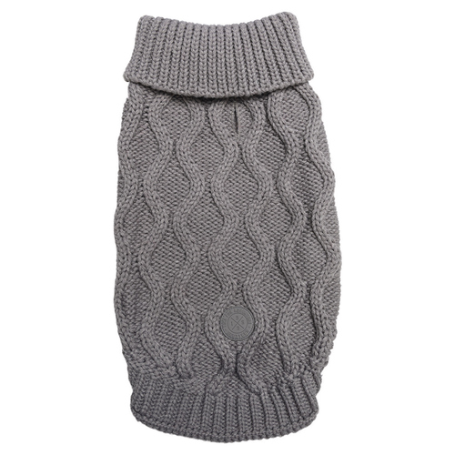 Beeztees Hundepullover Marie grau, Rückenlänge: 20 cm