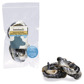 Abbildung Beeztees Hundesnack Lachshaut Rondos 50 g