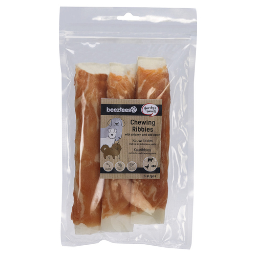 weitere Abbildung Beeztees Hundesnack Ribbies Huhn/Kabeljau - 3er Pack