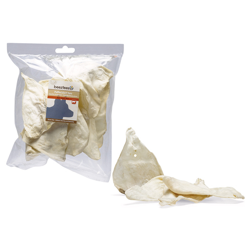 Beeztees Hundesnack gepuffte Rinderohren weiß 150 g