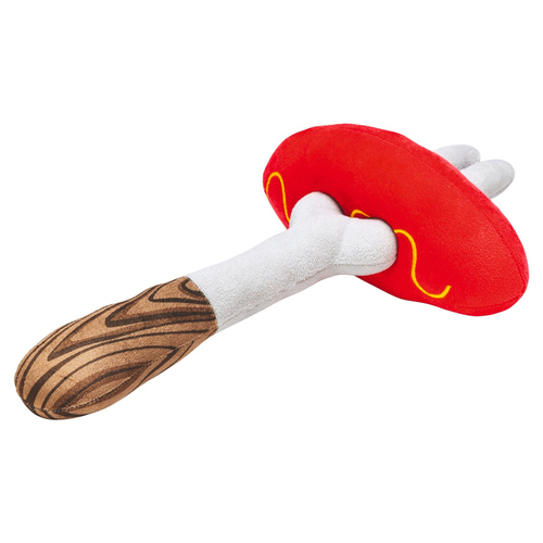 Beeztees Hundespielzeug BBQ Gabel mit Wurst aus Plüsch