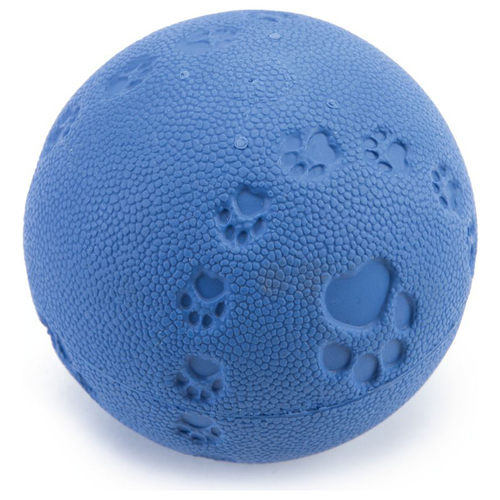 Beeztees Hundespielzeug Ball mit Squeaker massiv blau