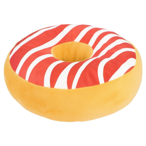 Beeztees Hundespielzeug Donut XL Himbeere braun/rot