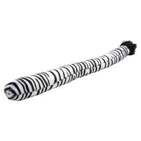 Abbildung Beeztees Hundespielzeug Dschungel Zebraschwanz aus Plsch schwarz/wei