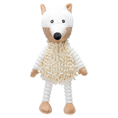 Beeztees Hundespielzeug Eco Fuchs Juno aus Fleece beige