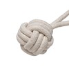 Beeztees Hundespielzeug Fliegender Ball aus Baumwolle beige Abbildung 3