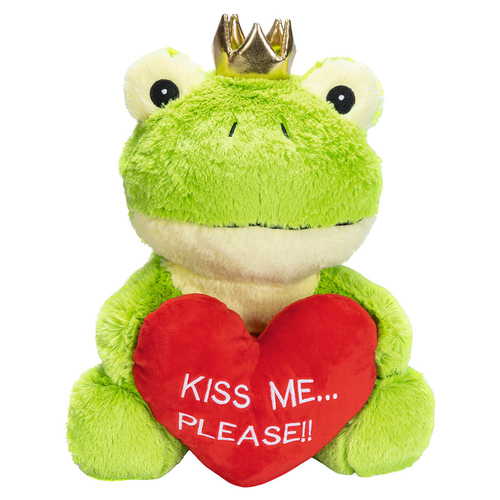 Beeztees Hundespielzeug Froschkönig aus Plüsch grün