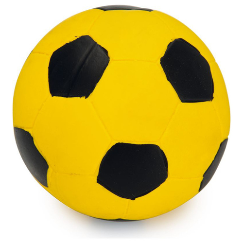 Beeztees Hundespielzeug Fußball schwarz/gelb