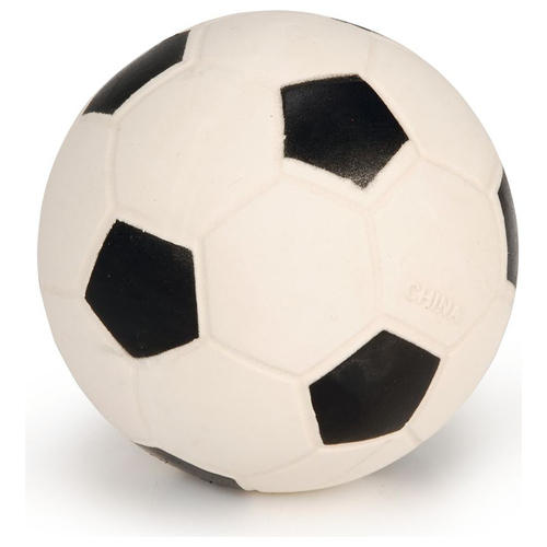 Beeztees Hundespielzeug Fußball schwarz/weiß