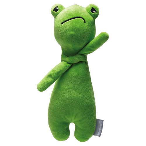 Beeztees Hundespielzeug Grumpy Froggy aus Plüsch grün