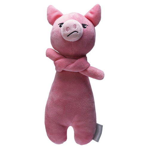 Beeztees Hundespielzeug Grumpy Knor aus Plüsch rosa