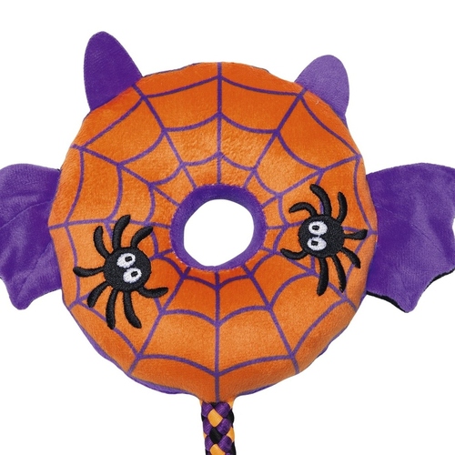 weitere Abbildung Beeztees Hundespielzeug Halloween Donut Fledermaus orange