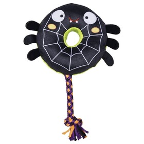 Abbildung Beeztees Hundespielzeug Halloween Donut Spinne schwarz