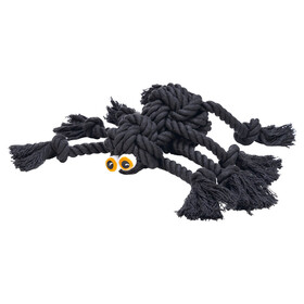 Abbildung Beeztees Hundespielzeug Halloween Flossy Spinne Seil schwarz