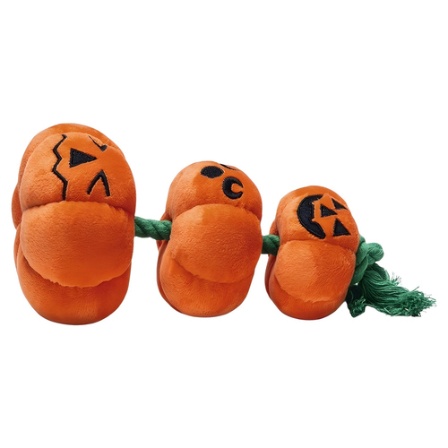 weitere Abbildung Beeztees Hundespielzeug Halloween Krbis mit Seil orange